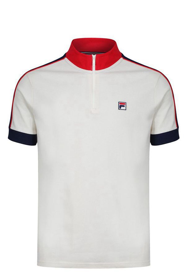 Fila Polokošeľa Panske Námornícka Modrá / Červené - Parrini Funnel Neck 1/4 Zip Vypredaj - Slovakia